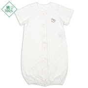 ドレスオール　足まわりゆったり　半袖　グレー