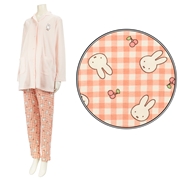 [授乳仕様]長袖パジャマ　ミッフィー　ピンク