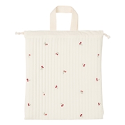 持ち手付き巾着　イブル オフホワイト