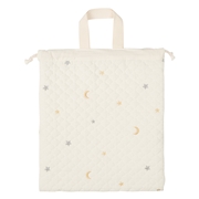 持ち手付き巾着　イブル グレー