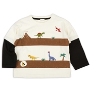 [キッズ]長袖Ｔシャツ　レイヤード風　オフホワイト