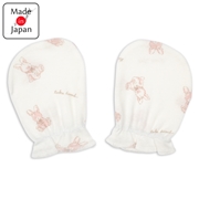 [日本製]フライスミトン　うさぎ　ピンク