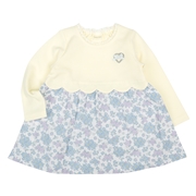 [ベビー]ドッキングワンピース　アイボリー