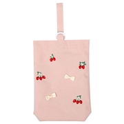 シューズバッグ　いちご刺繍