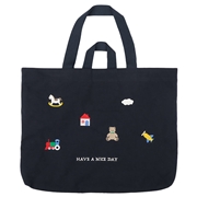 レッスンバッグ　おもちゃ刺繍