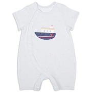 半袖　プレオール　パイルモチーフ　サックス