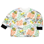 [キッズ]ＩＦ　長袖Tシャツ　スプレー　オフホワイト