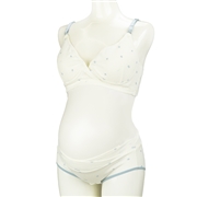 [セット]ノンワイヤーブラ＆ショーツ　アイボリー