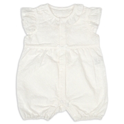 半袖プレオール　布帛　オフホワイト