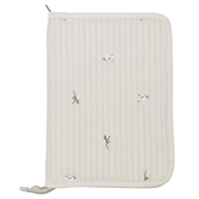 Ａ４書類がキレイに入る母子手帳ケース　グレー