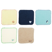 刺繍ミニタオル5枚組　アニマル