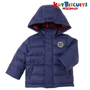 [ベビー] ダウンジャケット ネイビー [ミキハウス　ホットビスケッツ]