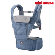 【お取り寄せ】[ミキハウス×ポグネー]ベビーキャリア ブルー 抱っこ紐