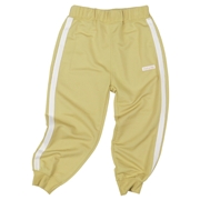 [キッズ]１０分丈パンツ　ライン　キミドリ