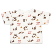 [キッズ]半袖Ｔシャツ　総柄　ディズニー　オフホワイト