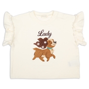 [ベビー]半袖Ｔシャツ　ワンポイント　ディズニー　レディ