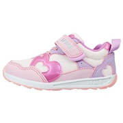 [15.0~17.0cm]イフミーハート柄ラメ入り　キッズシューズ　ピンク