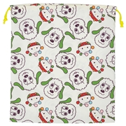 巾着大　いないいないばあっ！　アイボリー