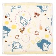 ハンドタオル　ムーミン空で遊ぶ
