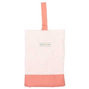 キルトシューズバッグ　リボン　ピンク