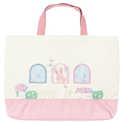 きらきらレッスンバッグ　うさぎ　ピンク