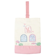 きらきらシューズケース　うさぎ　ピンク