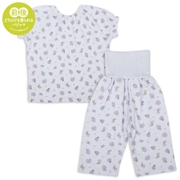 [キッズ]お着替え応援　半袖パジャマ　かぶり　リボン