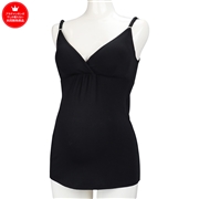 ママと赤ちゃんのためのさわやかキャミソール　ブラック