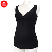 ママと赤ちゃんのためのさわやかタンクトップ　ブラック