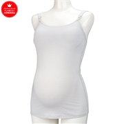 ママと赤ちゃんのためのさわやかリブタンクトップ　グレー