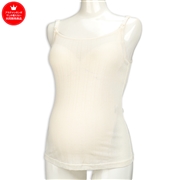 ママと赤ちゃんのためのさわやかメッシュキャミソール　オフホワイト