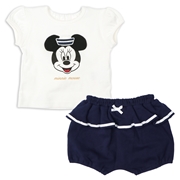 [乳児]なりきりセット　Ｔシャツ・ブルマ　ミニー　ネイビー