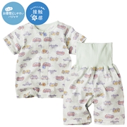 [キッズ]お着替え応援　半袖パジャマ　前開き　働く車