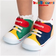 [14.0～15.5cm] セカンドベビーシューズ マルチカラー　[ミキハウス　ホットビスケッツ]