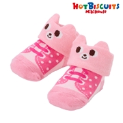 [9~11cm] ベビーソックス ピンク　[ミキハウス　ホットビスケッツ]