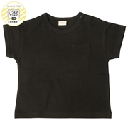 [ベビー]いつものＴシャツ　半袖　天竺素材　ブラック