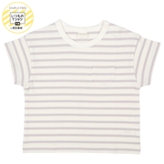 [ベビー]いつものＴシャツ　半袖　天竺素材　ベージュ