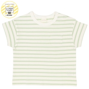 [ベビー]いつものＴシャツ　半袖　天竺素材　グリーン