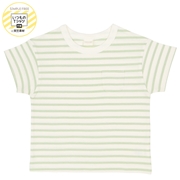 [キッズ]いつものＴシャツ　半袖　天竺素材　グリーン