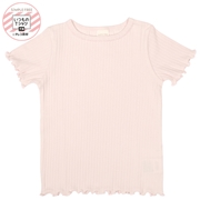 [ベビー]いつものＴシャツ　半袖　テレコ素材　ピンク
