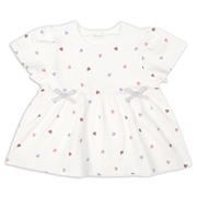 [キッズ]半袖　チュニック　柄　オフホワイト