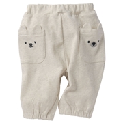 [ベビー]７分丈　パンツ　アニマルポケット アイボリー