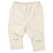 [ベビー]７分丈　パンツ　ひざあてアニマル アイボリー