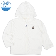 [キッズ]パーカー　遮熱　オフホワイト