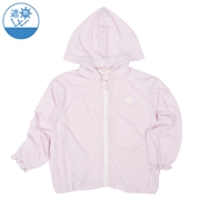 [キッズ]パーカー　遮熱　ピンク
