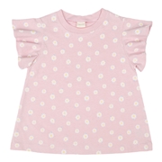 [キッズ]半袖　Ｔシャツ　総柄　ピンク