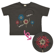 [ベビー]半袖　Ｔシャツ　きになる花火