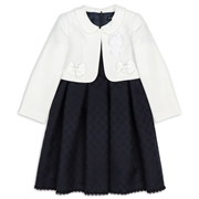 [120・130cm]ボレロワンピース　2点セットオフホワイト