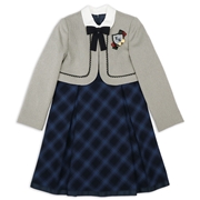 [120・130cm]ボレロワンピース　2点セットネイビー
