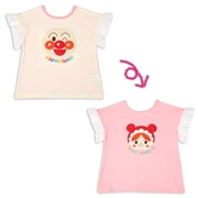 [キッズ]どっちも前だよＴシャツ　アンパンマン　アイボリー